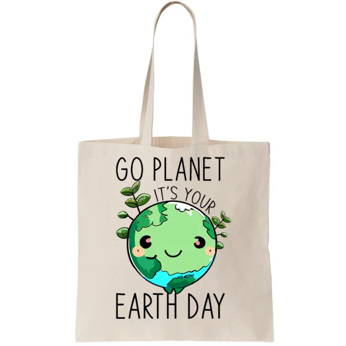 Cute Earth Day Go Planet Earth Day Tote Bag