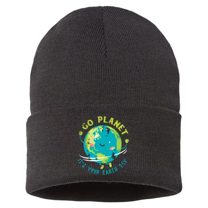 Cute Earth Day Sustainable Knit Beanie