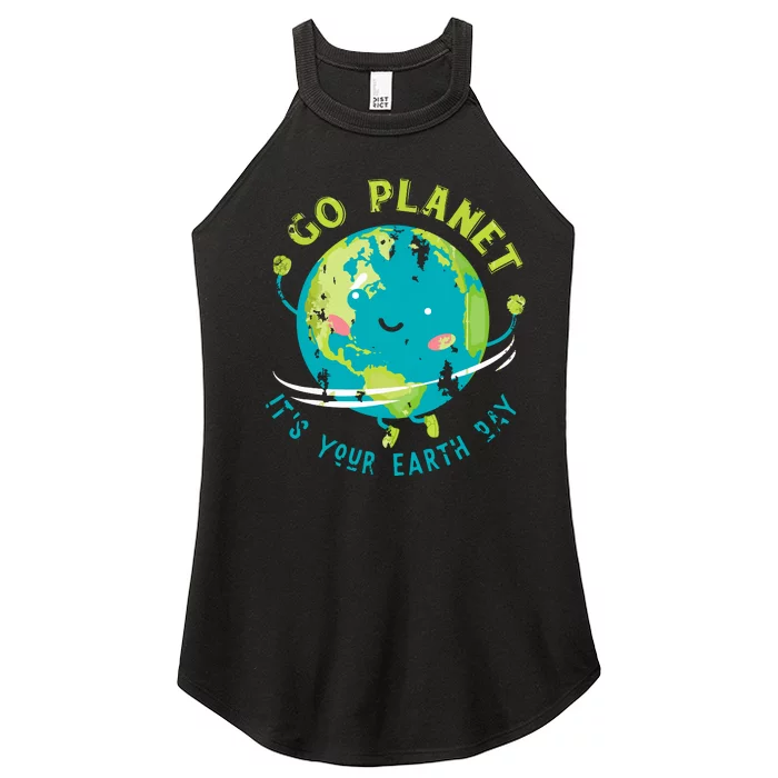 Cute Earth Day Women’s Perfect Tri Rocker Tank