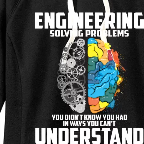 Cool Engineering Definition Funny Engineer Gift Meaningful Gift Women's Fleece Hoodie