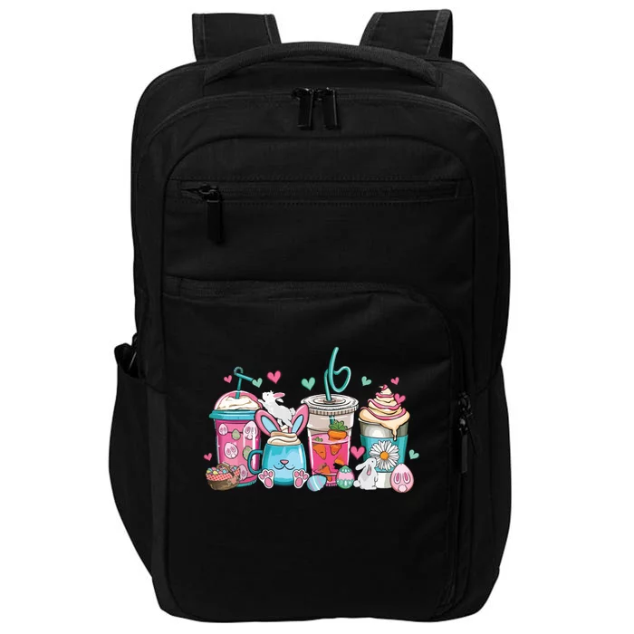 Cute Easter Day Easter Coffee Lover Women Girl Impact Tech Backpack