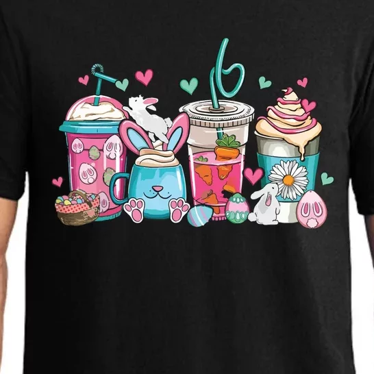 Cute Easter Day Easter Coffee Lover Women Girl Pajama Set