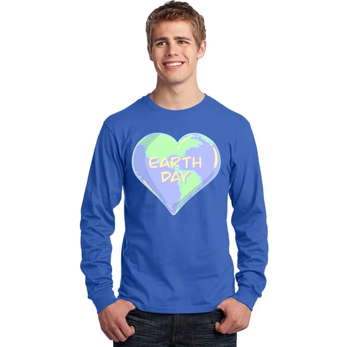 Cute Earth Day World Heart Tall Long Sleeve T-Shirt