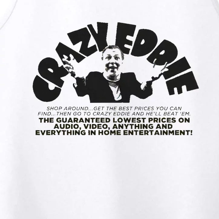 Crazy Eddie Department Store Performance Tank