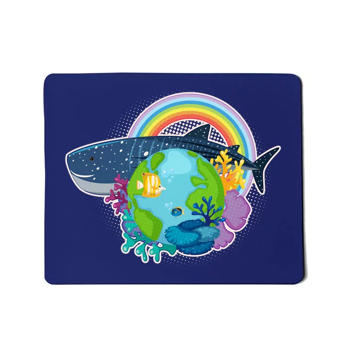 Colorful Earth Day Ocean Sea Life Mousepad