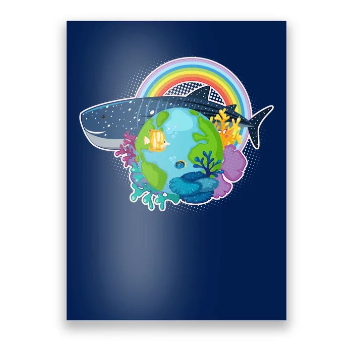 Colorful Earth Day Ocean Sea Life Poster