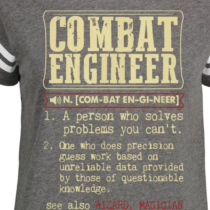 Combat Engineer Dictionary Term Enza Ladies Jersey Football T-Shirt