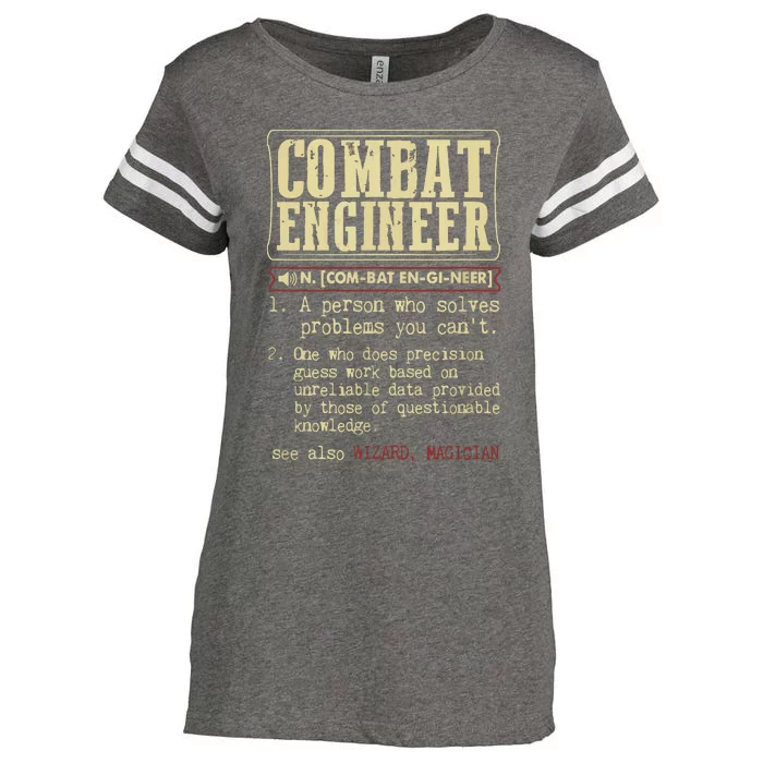 Combat Engineer Dictionary Term Enza Ladies Jersey Football T-Shirt