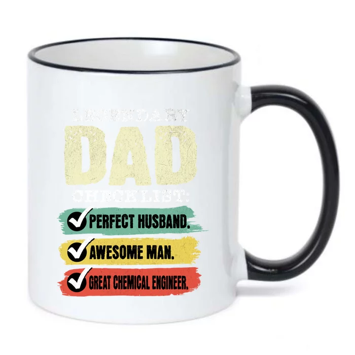 Chemical Engineer Dad Gift Black Color Changing Mug