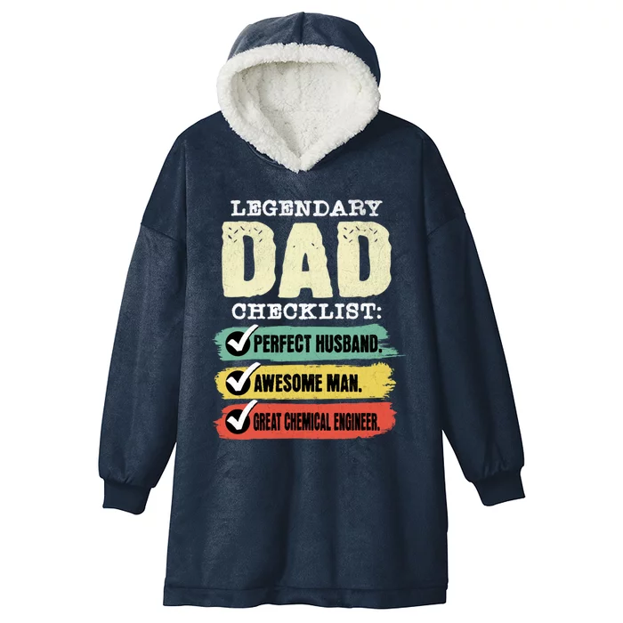 Chemical Engineer Dad Gift Hooded Wearable Blanket