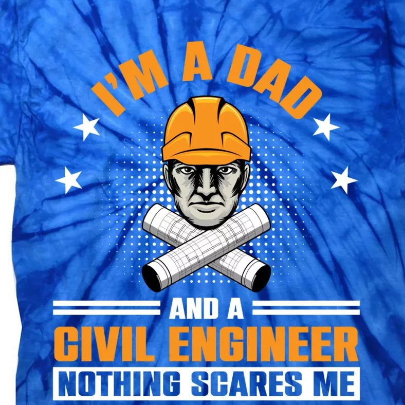 Civil Engineer Dad Civil Engineer Dad Gift Tie-Dye T-Shirt