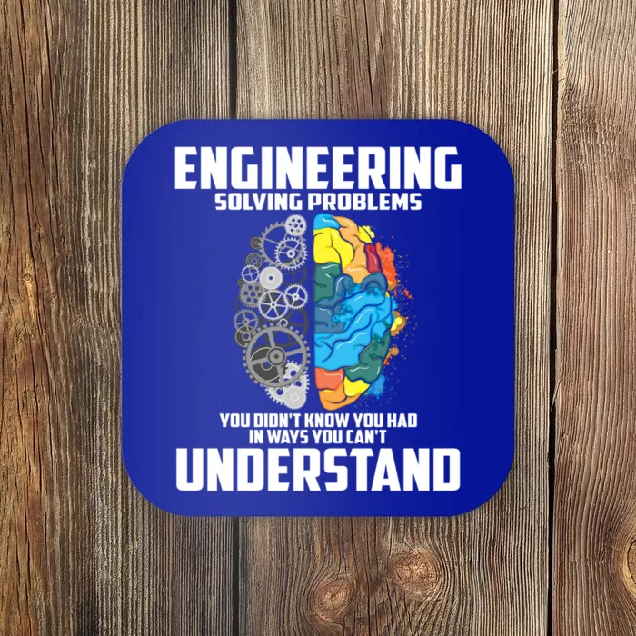 Cool Engineering Definition Funny Engineer Gift Great Gift Coaster