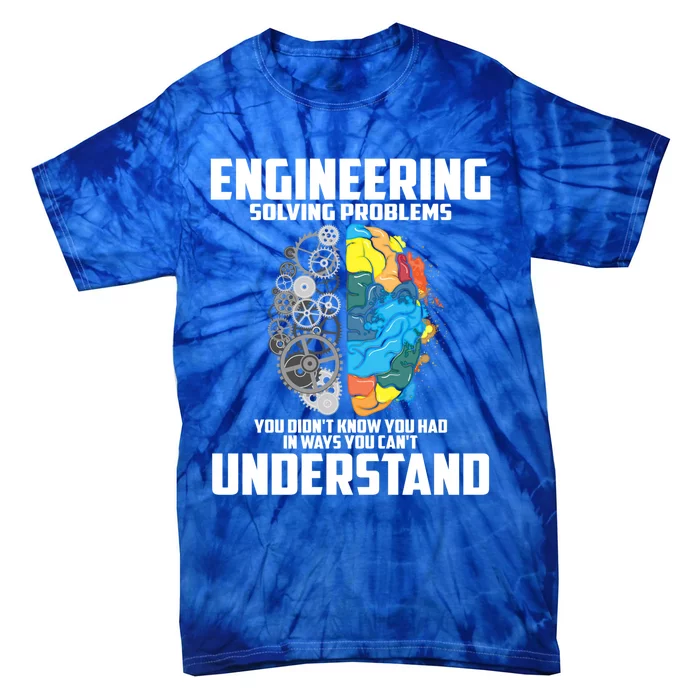 Cool Engineering Definition Funny Engineer Gift Great Gift Tie-Dye T-Shirt