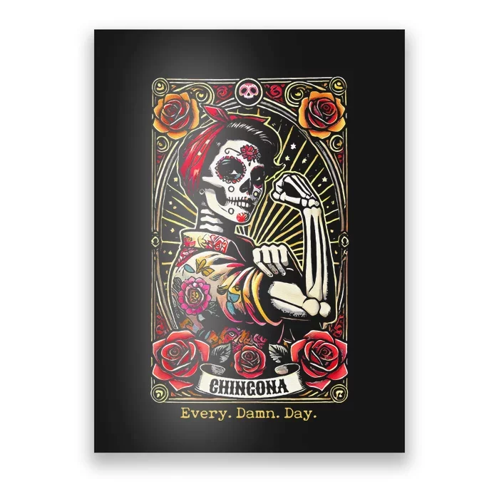 Chingona Every Damn Day Tarot Card Gift Poster