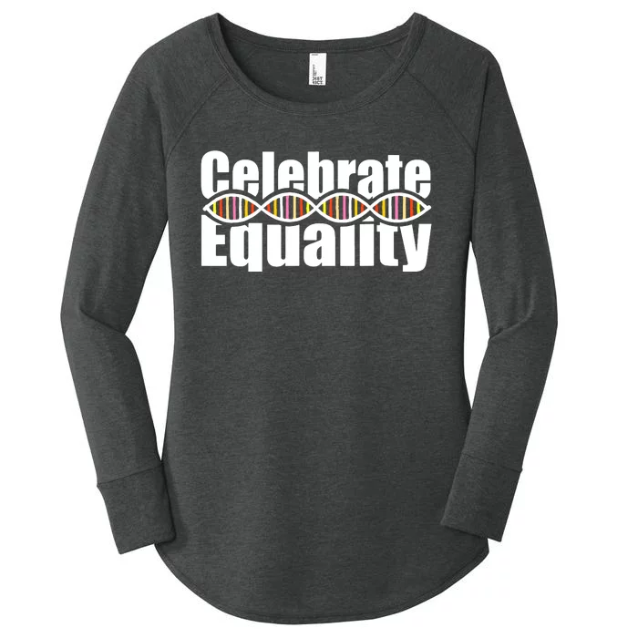 Celebrate Equality Equal Design Civil Rights Women's Perfect Tri Tunic Long Sleeve Shirt