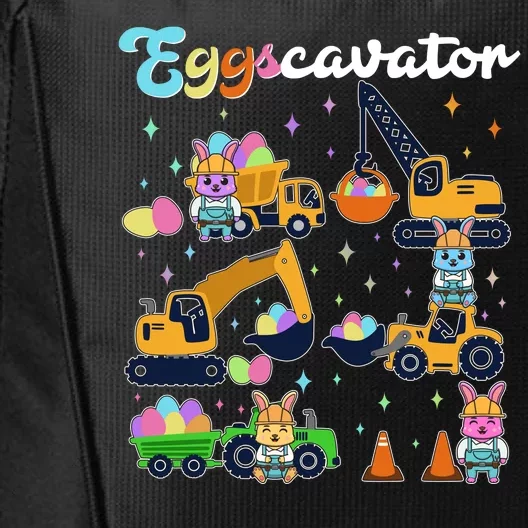 Cute Easter Eggscavator Construction Bunny Rabbits City Backpack