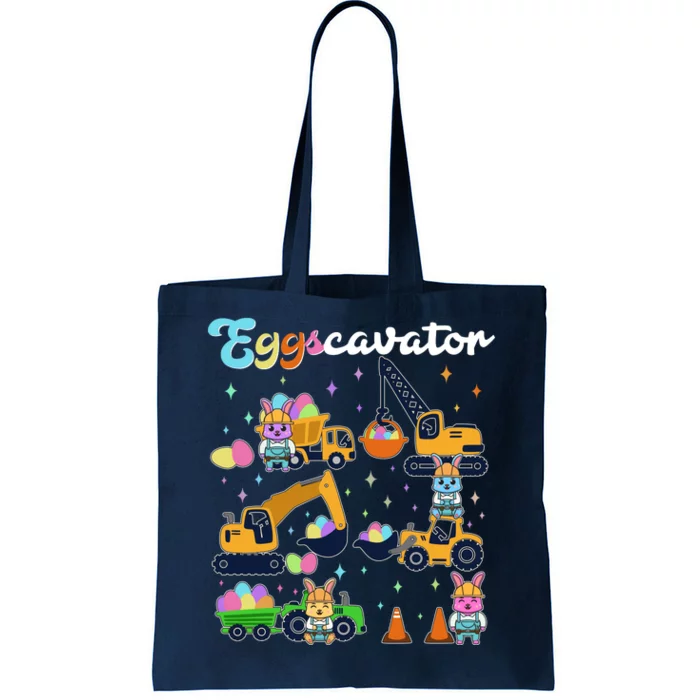 Cute Easter Eggscavator Construction Bunny Rabbits Tote Bag