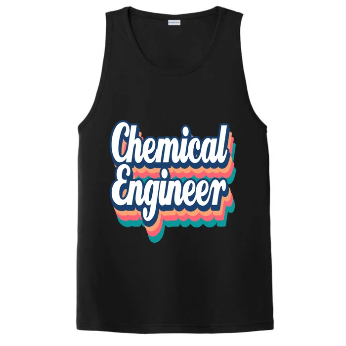 Chemical Engineer Engineering Major Retro Funny Gift Performance Tank