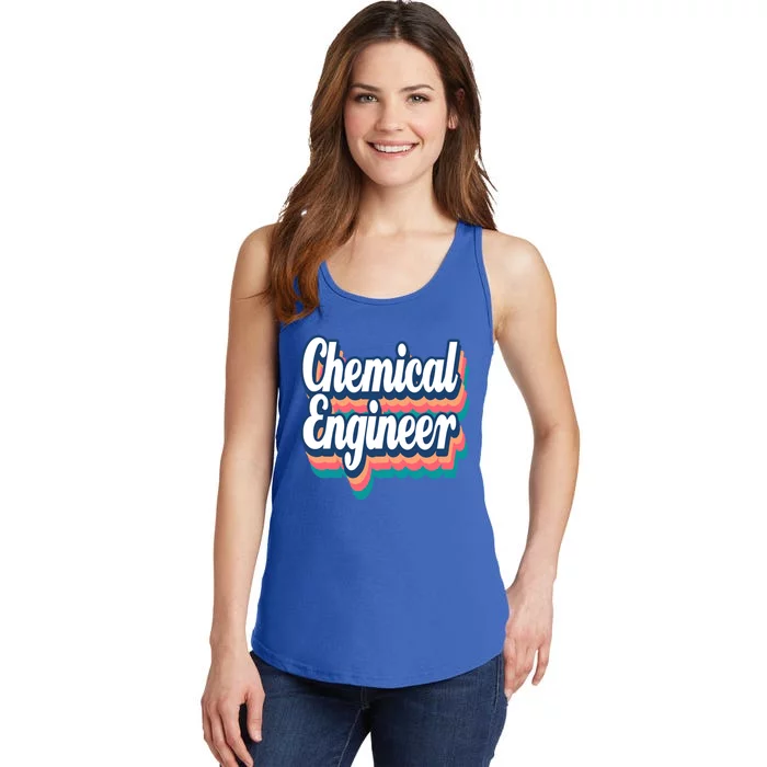 Chemical Engineer Engineering Major Retro Funny Gift Ladies Essential Tank