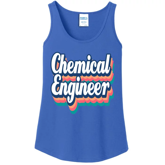 Chemical Engineer Engineering Major Retro Funny Gift Ladies Essential Tank