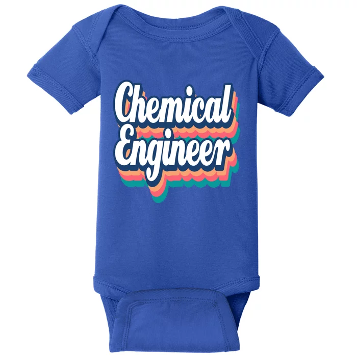 Chemical Engineer Engineering Major Retro Funny Gift Baby Bodysuit