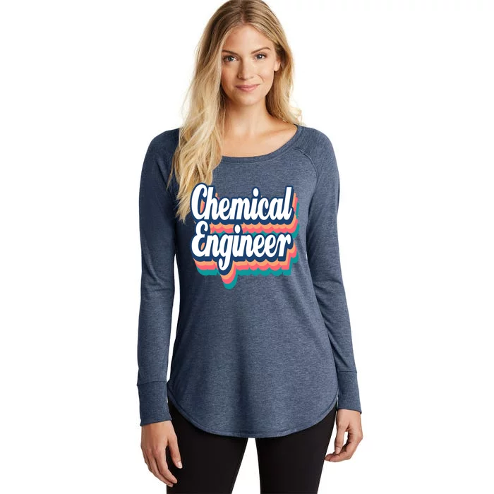 Chemical Engineer Engineering Major Retro Funny Gift Women's Perfect Tri Tunic Long Sleeve Shirt