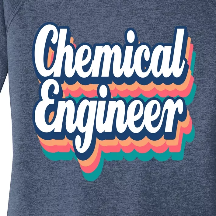 Chemical Engineer Engineering Major Retro Funny Gift Women's Perfect Tri Tunic Long Sleeve Shirt