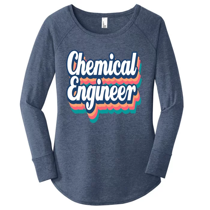 Chemical Engineer Engineering Major Retro Funny Gift Women's Perfect Tri Tunic Long Sleeve Shirt