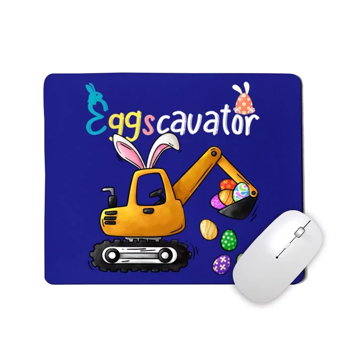 Construction Excavator Easter Day Egg Hunt Gift Mousepad