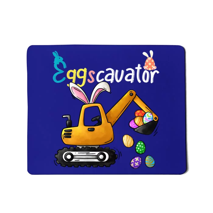 Construction Excavator Easter Day Egg Hunt Gift Mousepad