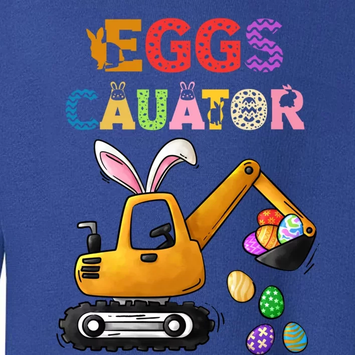 Construction Excavator Easter Day Egg Hunt Gift Toddler Sweatshirt