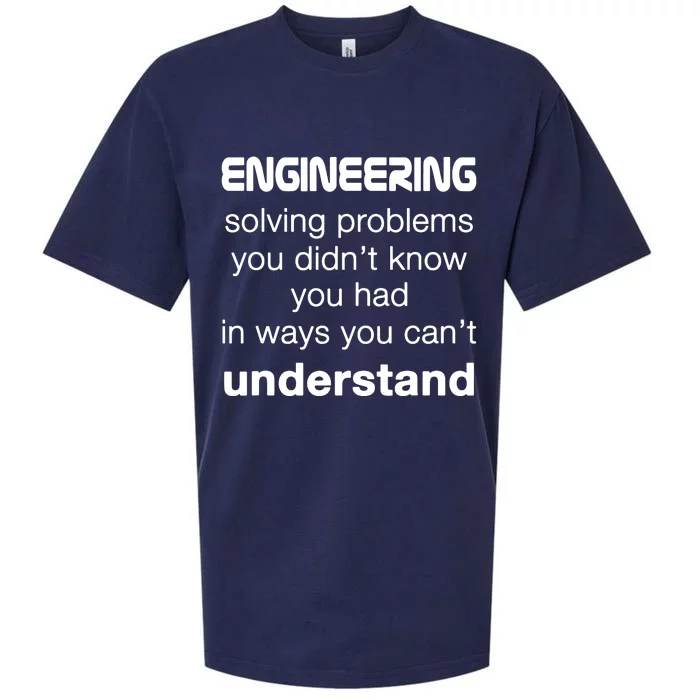 Cool Engineer Engineering About Solving Problems Sueded Cloud Jersey T-Shirt