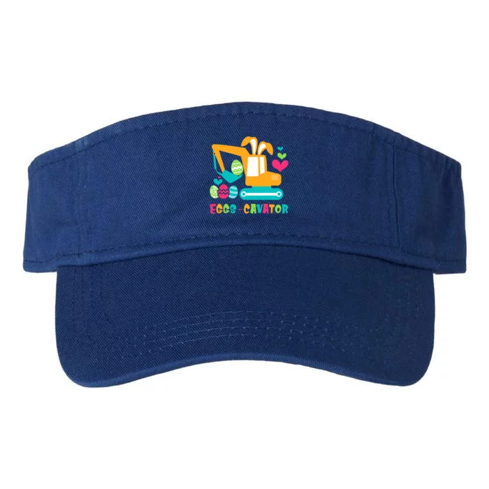 Construction Excavator Easter Egg Hunt Gift Valucap Bio-Washed Visor