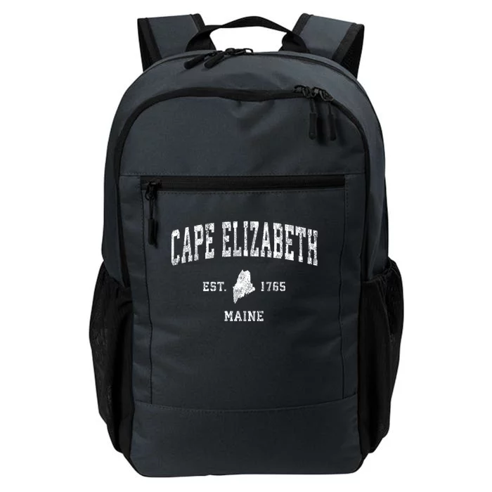 Cape Elizabeth Est 1765 Maine Me Vintage Established Athletic Sports Design Daily Commute Backpack