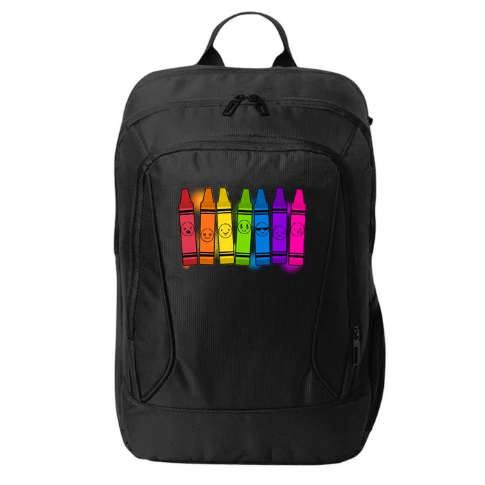 Cute Emotions Emoji Crayons City Backpack