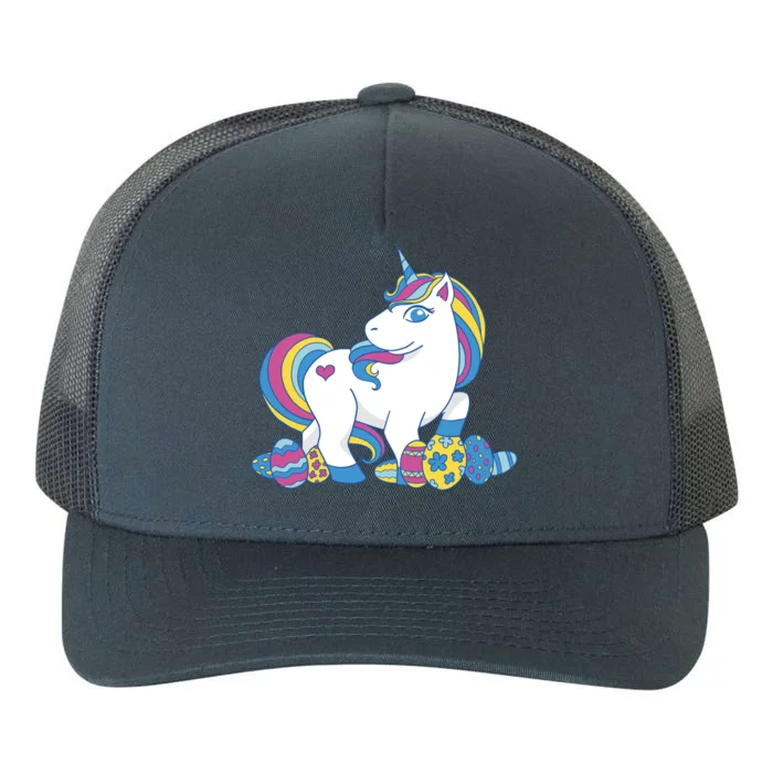 Cute Easter Eggs Unicorn Yupoong Adult 5-Panel Trucker Hat