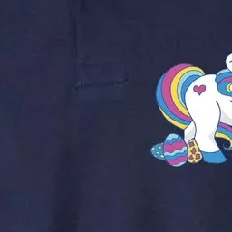 Cute Easter Eggs Unicorn Softstyle Adult Sport Polo