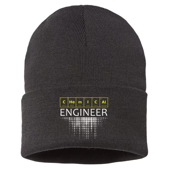 Chemical Engineer Engineering Gifts Sustainable Knit Beanie