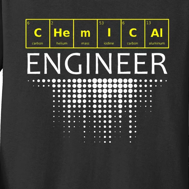 Chemical Engineer Engineering Gifts Kids Long Sleeve Shirt