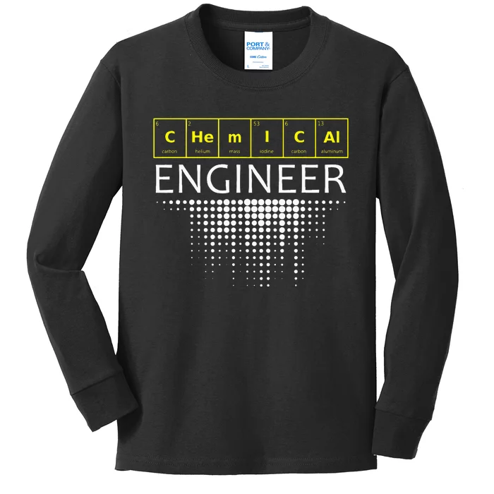 Chemical Engineer Engineering Gifts Kids Long Sleeve Shirt