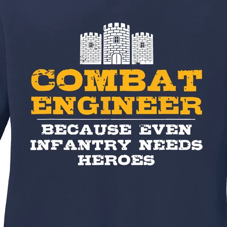 Combat Engineer Engineer Gifts Army Engineering Ladies Long Sleeve Shirt