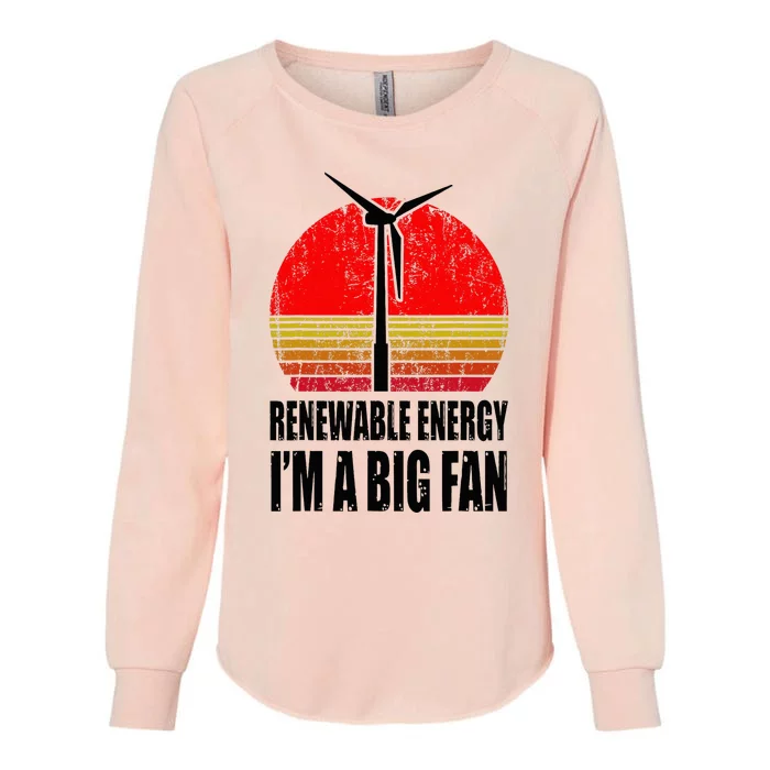 Clean Energy Environmental Global Warming Wind Energy Womens California Wash Sweatshirt