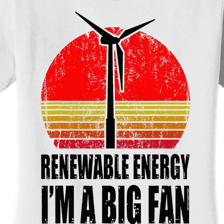 Clean Energy Environmental Global Warming Wind Energy Women's T-Shirt