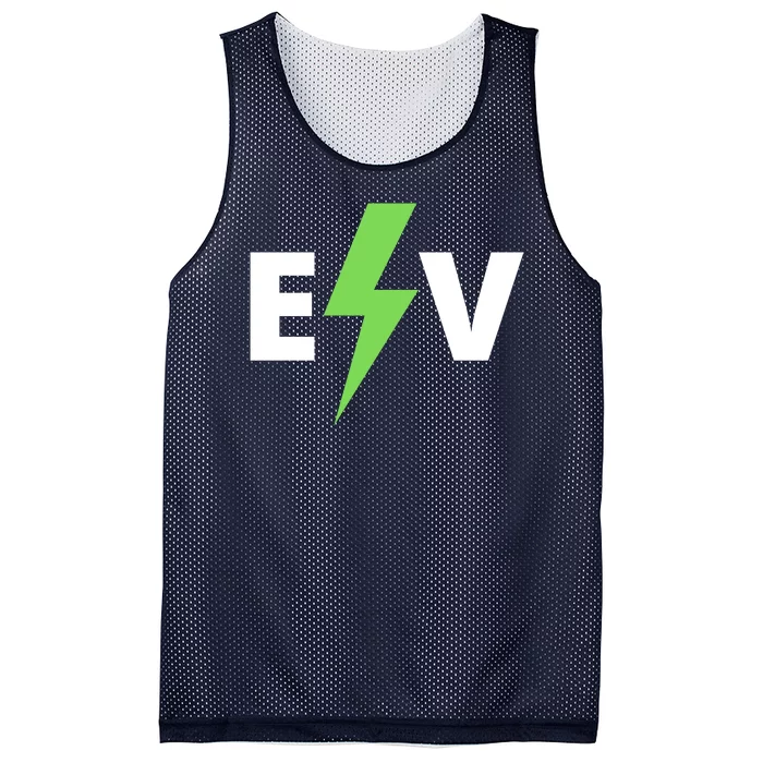 Cool EV Electric Vehicle, EV Life, Funny Electric Vehicle Mesh Reversible Basketball Jersey Tank