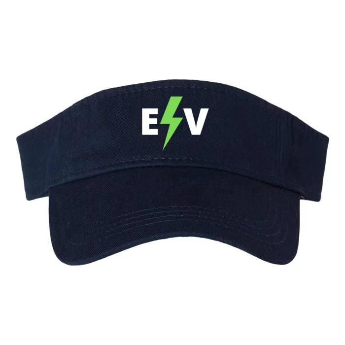 Cool EV Electric Vehicle, EV Life, Funny Electric Vehicle Valucap Bio-Washed Visor