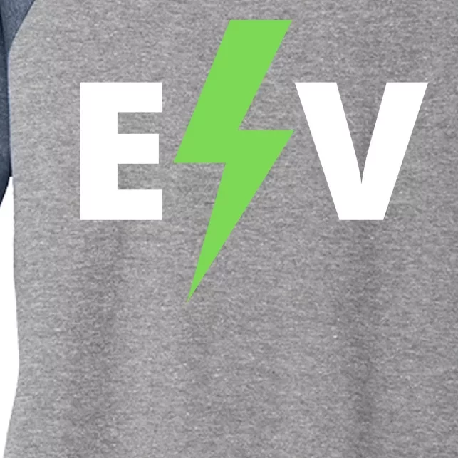 Cool EV Electric Vehicle, EV Life, Funny Electric Vehicle Women's Tri-Blend 3/4-Sleeve Raglan Shirt