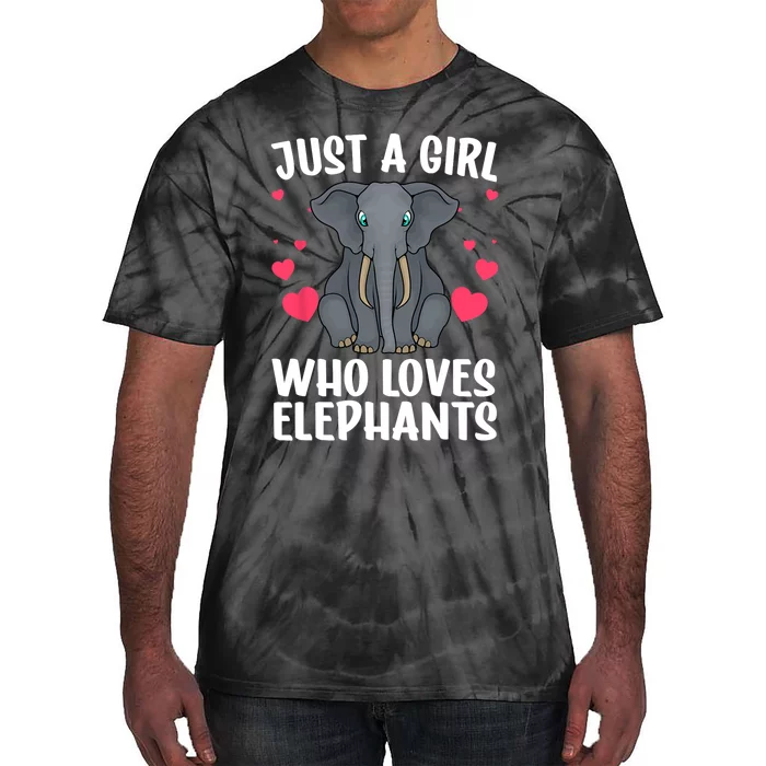 Cool Elephant For Women Girls African Elephant Lover Zoology Tie-Dye T-Shirt