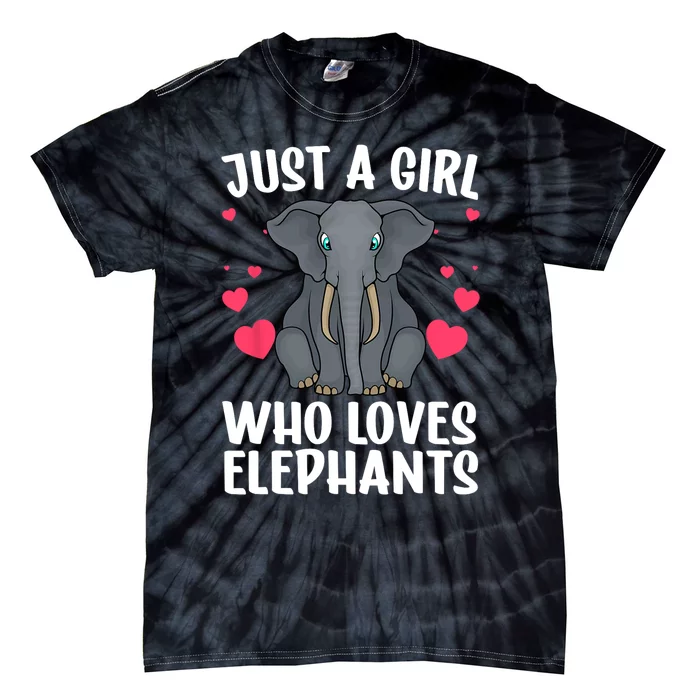 Cool Elephant For Women Girls African Elephant Lover Zoology Tie-Dye T-Shirt