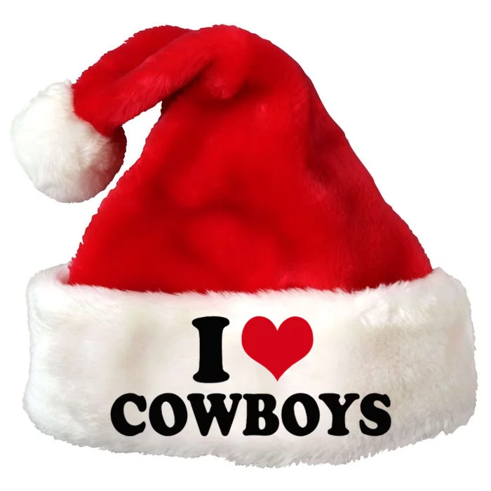 Cowboy Enthusiast's Favorite Premium Christmas Santa Hat