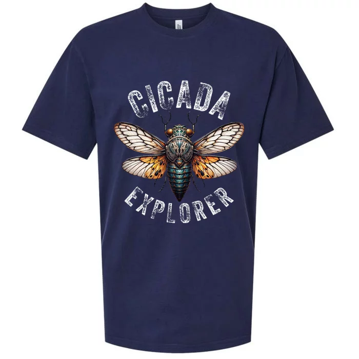 Cicada Explorer Funny Summer 2024 Insect Invasion Vintage Sueded Cloud Jersey T-Shirt